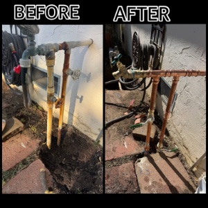 J&M Plumbing work example